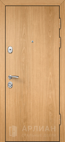 Фото «Входная дверь уличная с отделкой светлым ламинатом  №75»