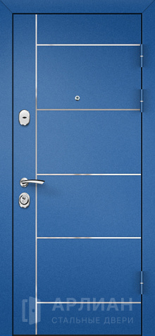 Фото «Дверь усиленная из толстой стали с МДФ-панелью "Филенка Ясень" №4»